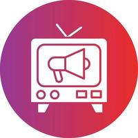 vector diseño televisión comercial icono estilo