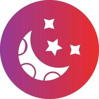 Vector Design Crescent Moon Icon Style