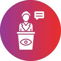 Vector Design Eye Witness Icon Style