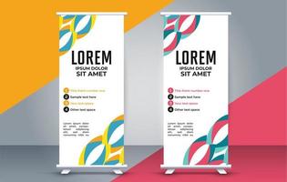 Modern roll up banner design template. flyer. pull up. presentation. brochure. poster. vector