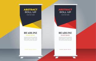 professional business roll up  standee template design vector