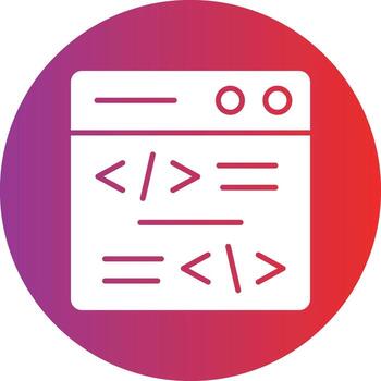 Vector Design Coding Icon Style