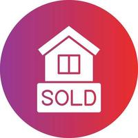 Vector Design House Sold Icon Style