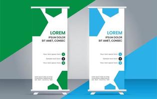 Modern roll up banner design template. flyer. pull up. presentation. brochure. poster. advertisement. vector