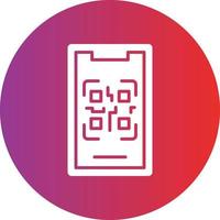 Vector Design Mobile Qr Code Icon Style