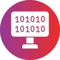 Vector Design Binary Code Icon Style