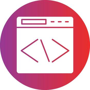 vector diseño codificación icono estilo