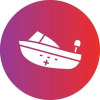 vector diseño rescate barco icono estilo