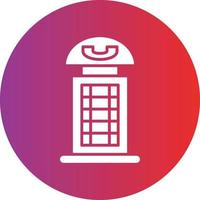 Vector Design Phone Booth Icon Style