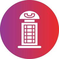 Vector Design Phone Booth Icon Style