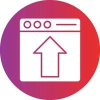 Vector Design Webpage Upload Icon Style