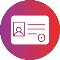 Vector Design Identification Card Icon Style
