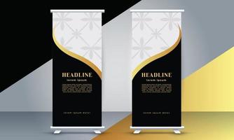 golden vector unique business roll up template