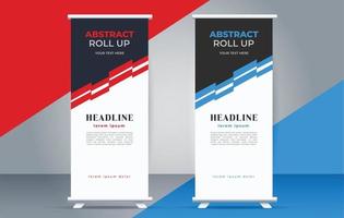 professional business roll up  standee template design vector