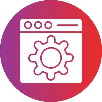 Vector Design Web Setting Icon Style