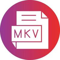 vector diseño mkv icono estilo