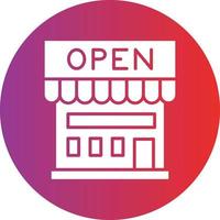 Vector Design Shop Open Icon Style