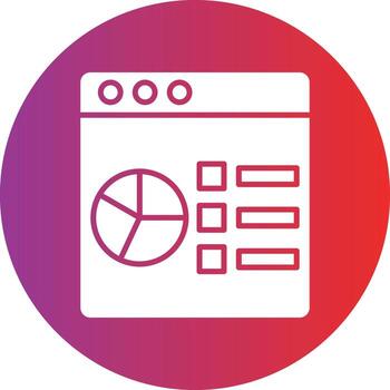Vector Design Data Analysis Icon Style