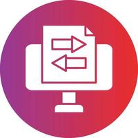 Vector Design Online File Transfer Icon Style