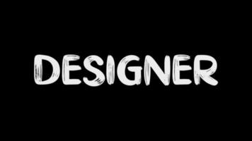Designer text animation free video for Social Media