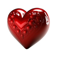 Valentines Day 3d Stereo Love Red Heart png