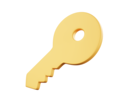 3d minimal rendering key png