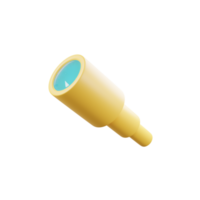 3d minimal rendering telescope png