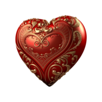 valentijnsdag dag 3d stereo liefde rood hart png