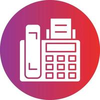 Vector Design Fax Machine Icon Style