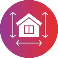 Vector Design House Measurement Icon Style