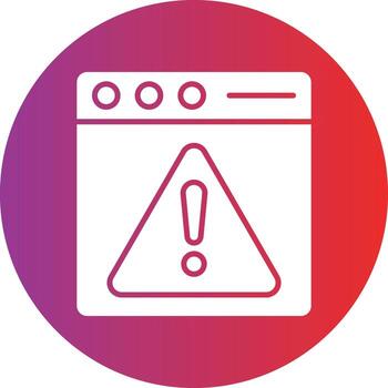 Vector Design Web Warning Icon Style
