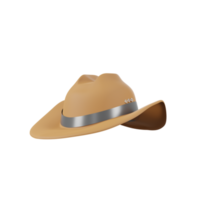 3d minimal Rendern Cowboy Hut png