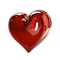 Valentines Day 3d Stereo Love Red Heart png