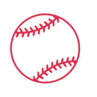 red baseball stitch Popular outdoor sporting events png