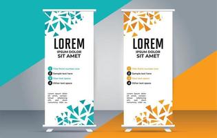 Modern roll up banner design template. flyer. pull up. presentation. brochure. poster. advertisement. vector