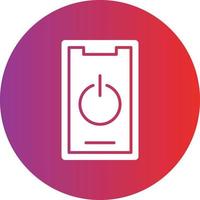 Vector Design Mobile Power Icon Style