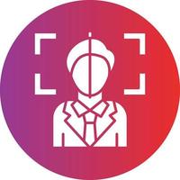 Vector Design Face Scan Icon Style