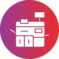 Vector Design Printing Machine Icon Style