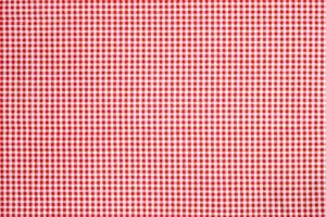 red white plaid tablecloth background photo