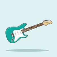 The Illustration of Electric Guitar vector