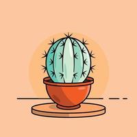 The Illustration of Cactus vector