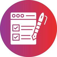Vector Design Task List Icon Style