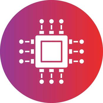 Vector Design Processor Icon Style