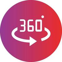 Vector Design 360 Degrees Icon Style