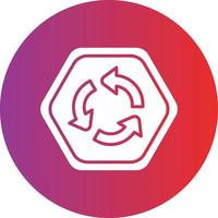 Vector Design Roundabout Icon Style