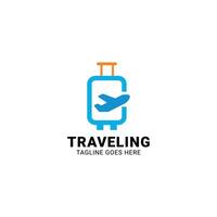 c  travel logo design template vector