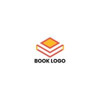 libro y caja logo diseño vector