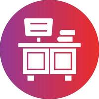 Vector Design Counter Desk Icon Style