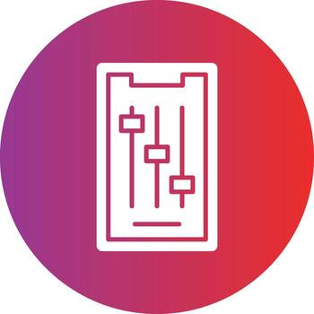 Vector Design Mobile Controls Icon Style