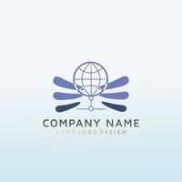 Logo design for online courses vector